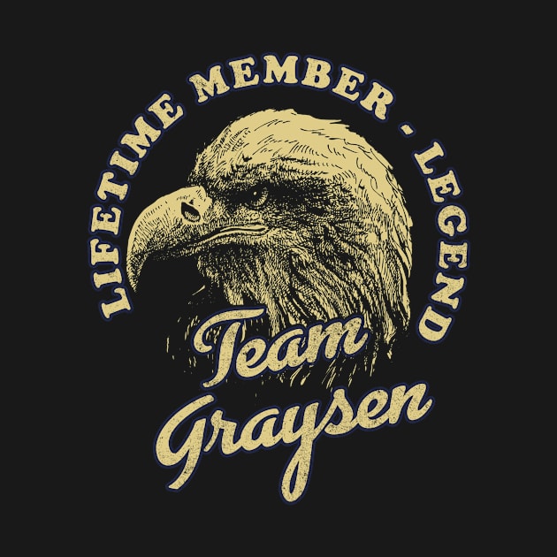 Graysen Name - Lifetime Member Legend - Eagle by Stacy Peters Art