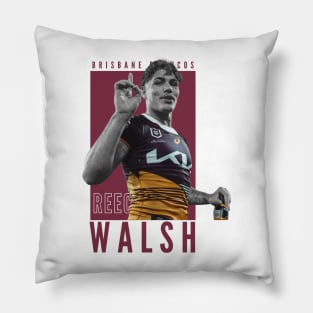 Reece Walsh Broncos Pillow