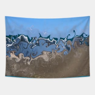 Waves on Sand Tapestry