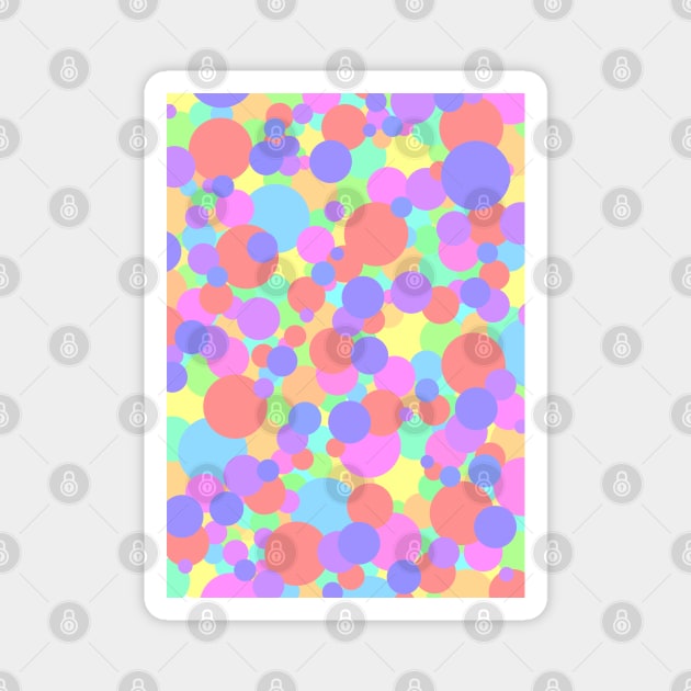 Abstract Dots - Multicoloured Magnet by ShutterStudios