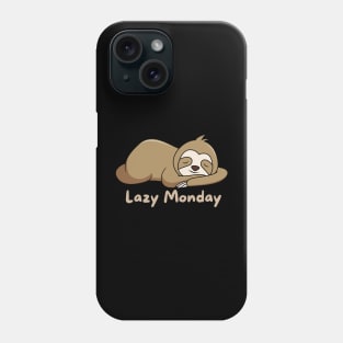 Lazy Monday Cute Sloth Phone Case