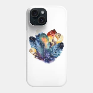 Graphic Colorful feathers for good luck Phone Case