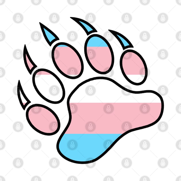 Trans Bear Paw - Outlined by skittlemypony