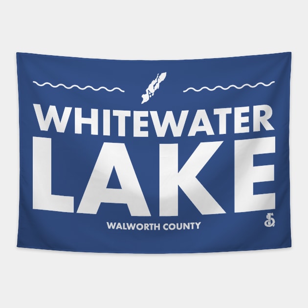 Walworth County, Wisconsin - Whitewater Lake Tapestry by LakesideGear