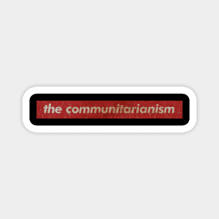 the communitarianism - SIMPLE RED VINTAGE Magnet