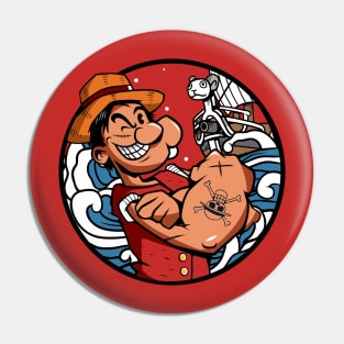 Monkey Popeye Luffy Pin