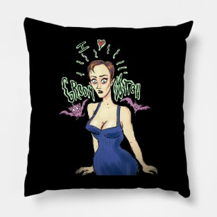 I ♥️ Groovy Witch Pillow