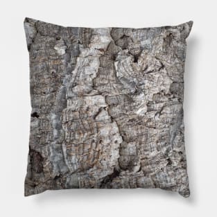 Cork Oak Tree Bark Texture 3 Pillow