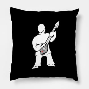 Bass Icon Musician Logo Pillow