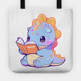 Cute Bookish Dino Tote