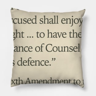 Sixth Amendment Right to Counsel Pillow