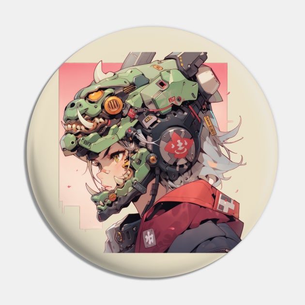 Oni Mech Pin by Youthinasia