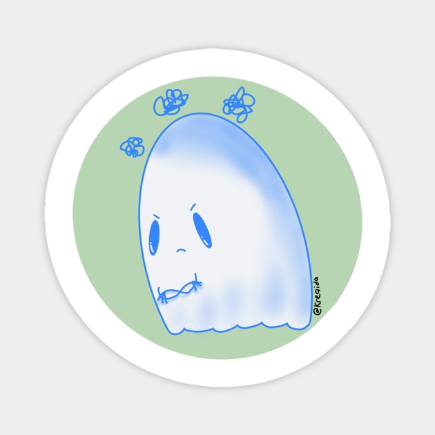 Sulky Ghostie Magnet by Kreaida