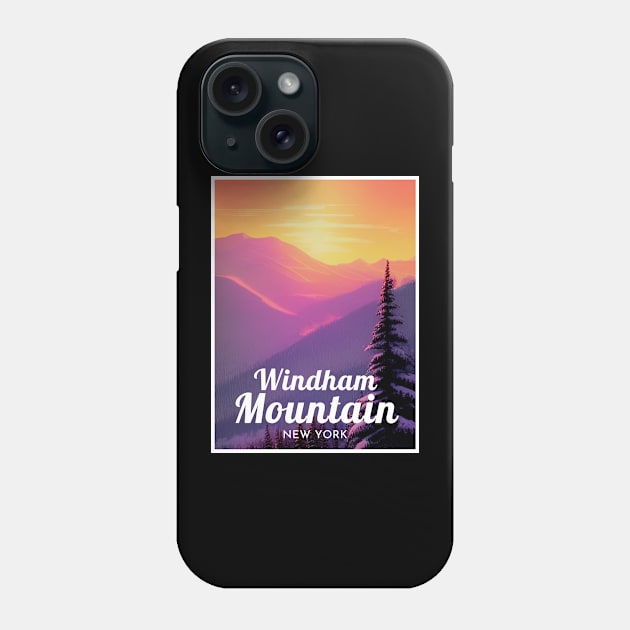 Windham Mountain New York Ski Phone Case by UbunTo