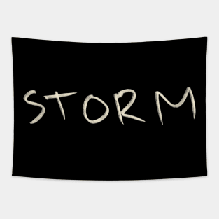 Hand Drawn Storm Tapestry