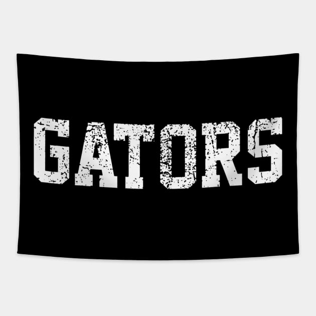 Gators School Sports Fan Team Spirit Mascot Heart Tapestry by Saboia Alves