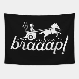 Spartan Dirt Bike Rider Braaap Tapestry