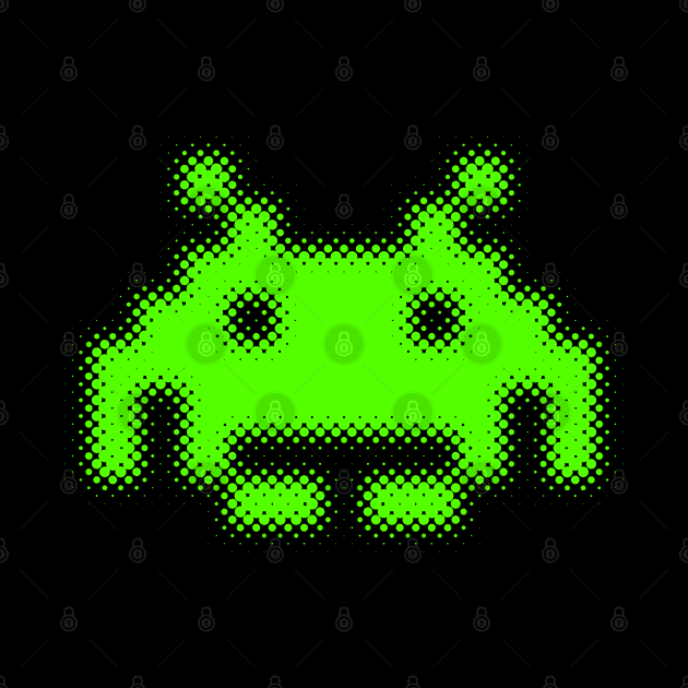 space invaders halftone by Creatum