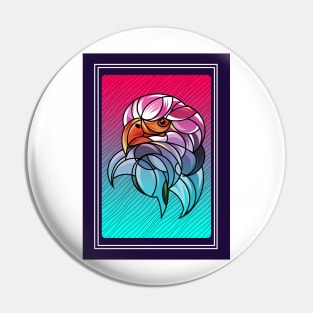 Colorful of eagle illustrations Pin