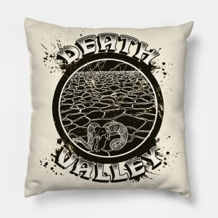 Death Valley Tourist, Vintage Distressed Pillow