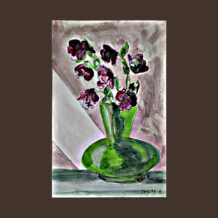 Watercolor of Flowers in Vase T-Shirt