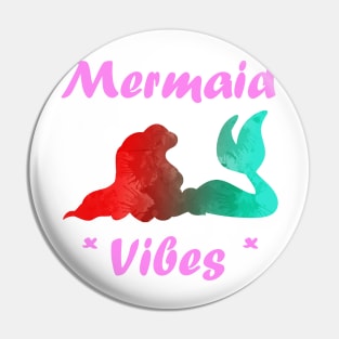 Mermaid Vibes Inspired Silhouette Pin