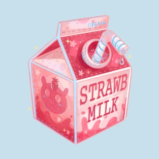 Sparkly Strawberry Milk T-Shirt