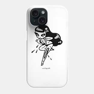 Undead Girl White Phone Case