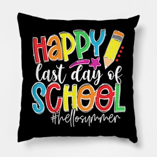 Happy Last Day Of School Teacher Kids Graduation Last Day Pillow