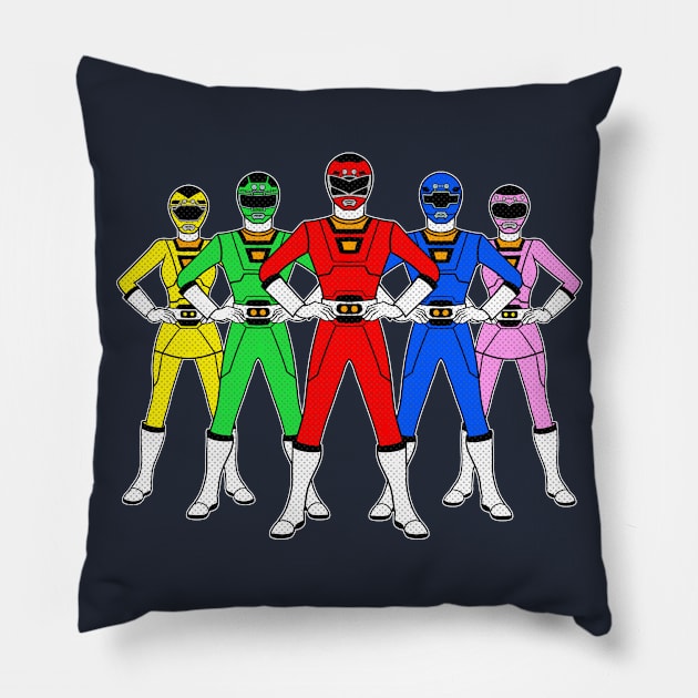 Motor Rangers Pillow by nickbeta