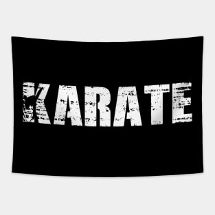 Distressed Look Karate Gift For Karateka Tapestry