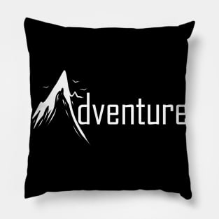 Logo Mountain Adventure On Camping Pillow