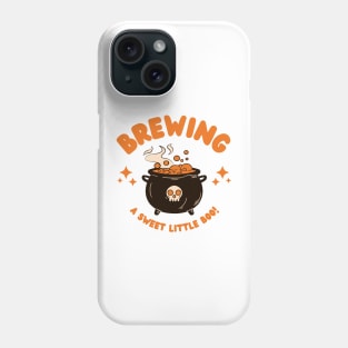 Brewing a Sweet Little Boo!" Halloween, baby, Pregnancy Announcement Phone Case
