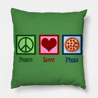 Peace Love Pizza Pillow