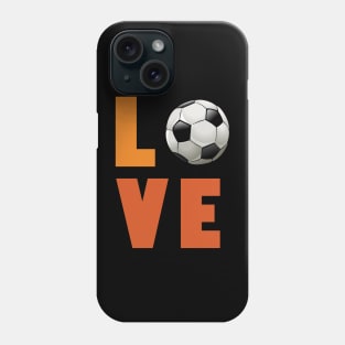 Girls soccer love t shirt for women teens tweens Phone Case