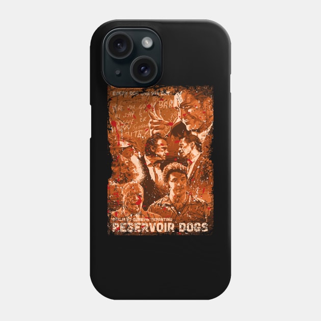 Retro Neo Noir Crime Film Phone Case by WholesomeFood