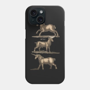 Unicorn - Antique Print Phone Case