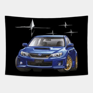 JDM World Rally blue WRC GV sedan STI Impreza wrx Tapestry