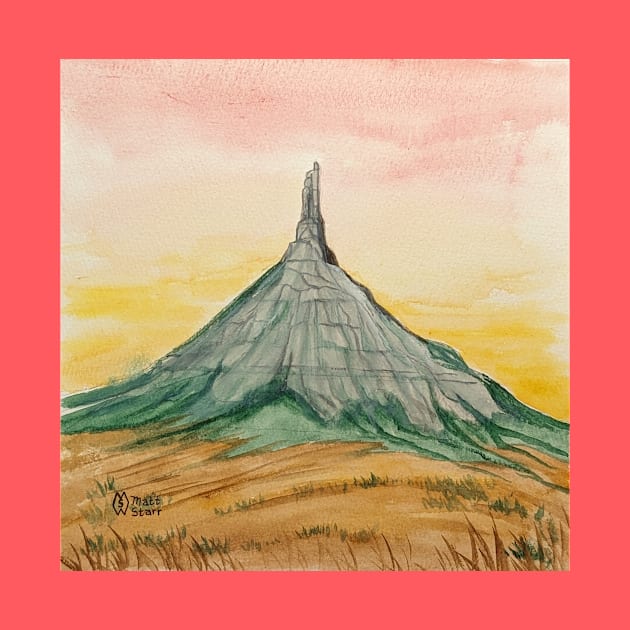 Chimney Rock landmark by Matt Starr Fine Art