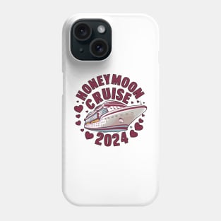 Honeymoon Cruise Trip 2024 Couple Husband Wife Phone Case