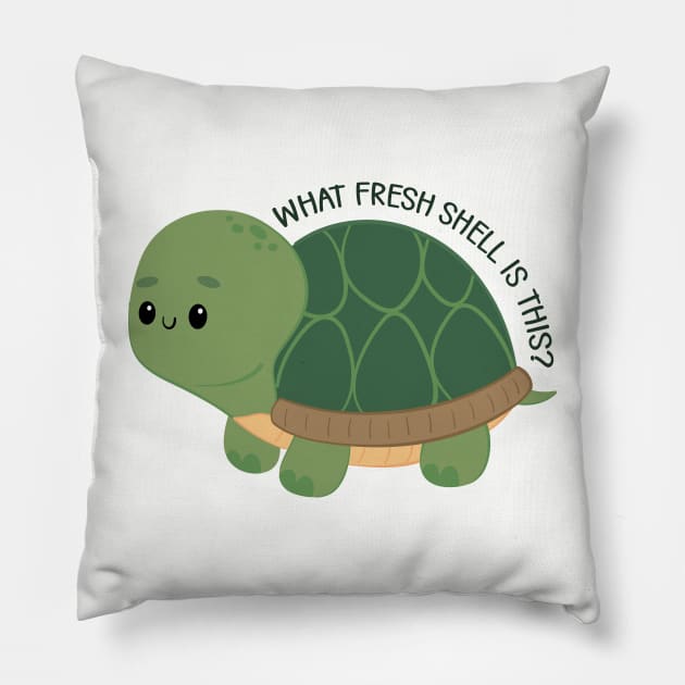 Everybody Turts Sometimes Pillow by FunUsualSuspects