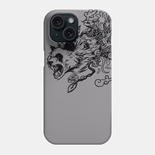 PANDA DOODLE ANGRY Phone Case