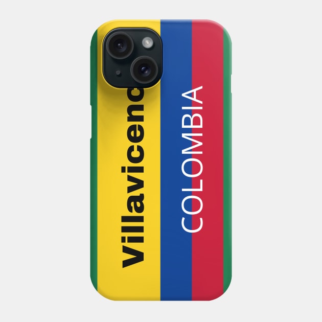 Villavicencio City in Colombian Flag Phone Case by aybe7elf