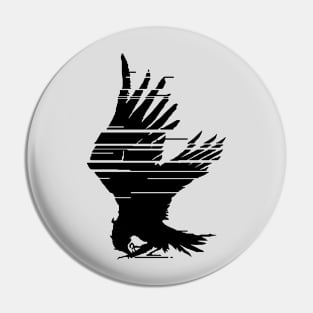 Raven ACVI Emblem for 621 - Black Version Pin