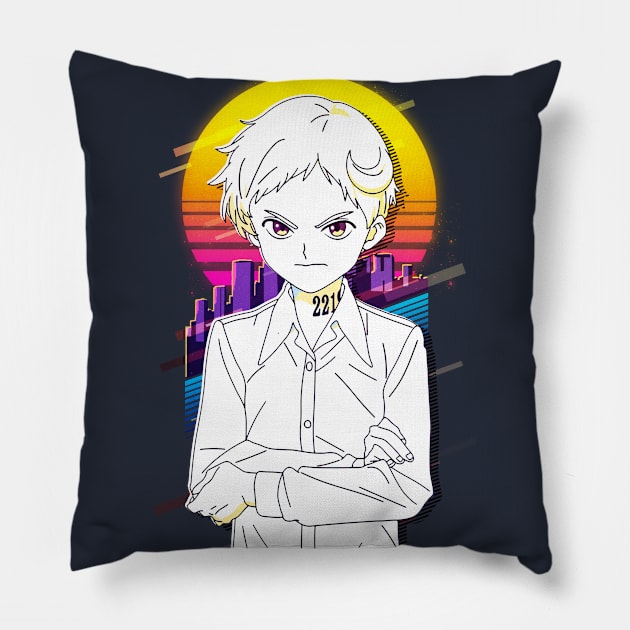 The Promised Neverland Norman Pillow by 80sRetro