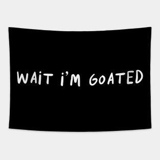 Wait I’m Goated Funny For Men Women Tapestry