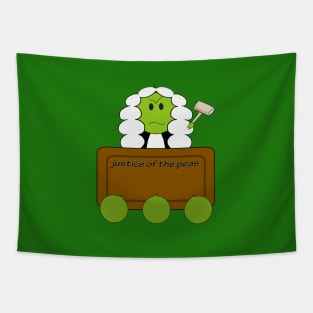 Justice of the peas Tapestry