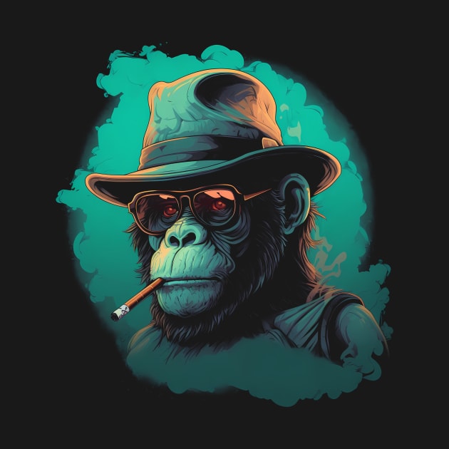 Smoking Ape by DesignedbyWizards