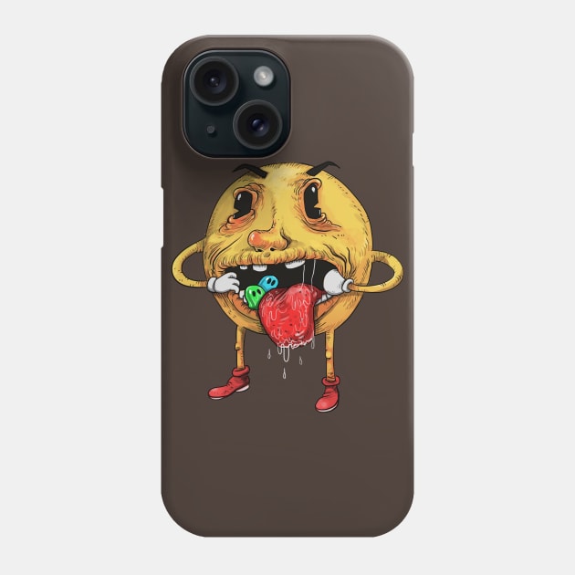 Smashed Pacman Phone Case by idrawcartoons