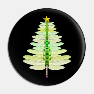 Merry Christmas Insect Lover Xmas Dragonfly Christmas Tree Pin